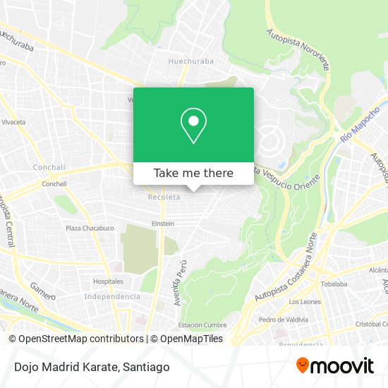 Mapa de Dojo Madrid Karate