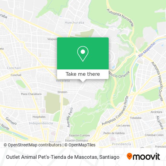 Mapa de Outlet Animal Pet's-Tienda de Mascotas