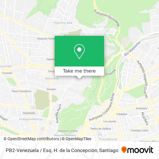 PB2-Venezuela / Esq. H. de la Concepción map