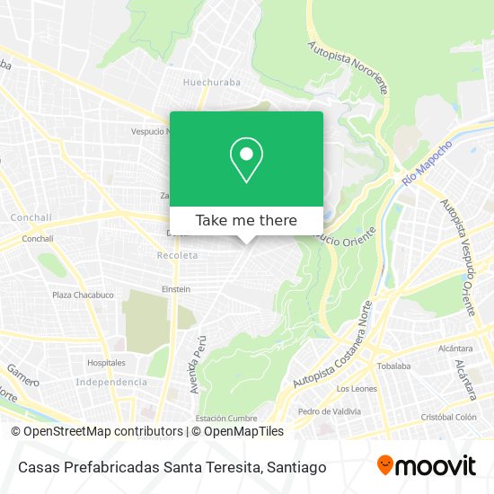 Mapa de Casas Prefabricadas Santa Teresita