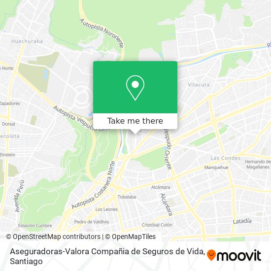 Aseguradoras-Valora Compañia de Seguros de Vida map