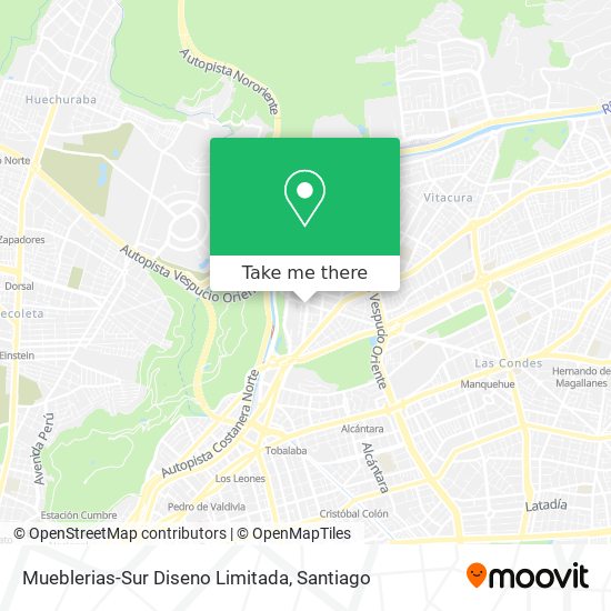 Mueblerias-Sur Diseno Limitada map