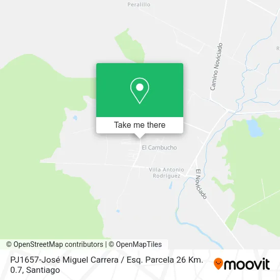 PJ1657-José Miguel Carrera / Esq. Parcela 26 Km. 0.7 map