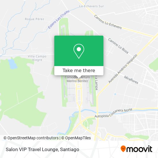 Salon VIP Travel Lounge map
