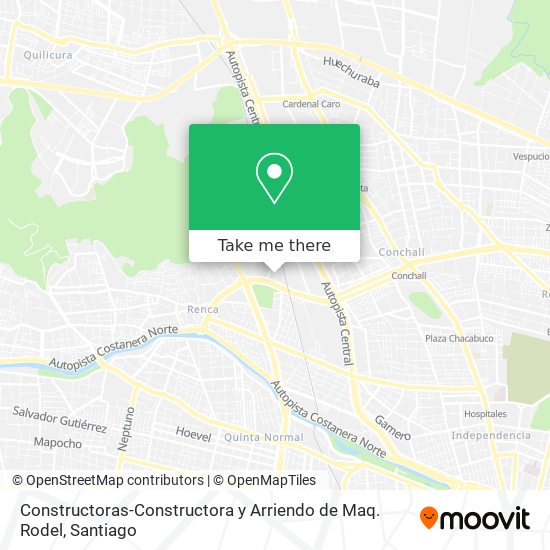 Constructoras-Constructora y Arriendo de Maq. Rodel map