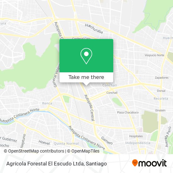 Agrícola Forestal El Escudo Ltda map