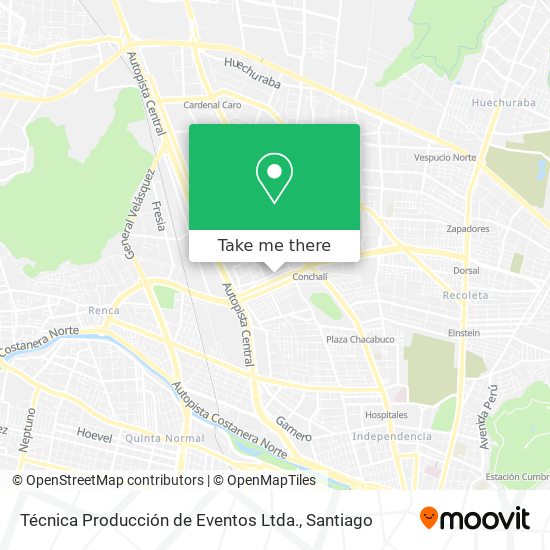 Técnica Producción de Eventos Ltda. map