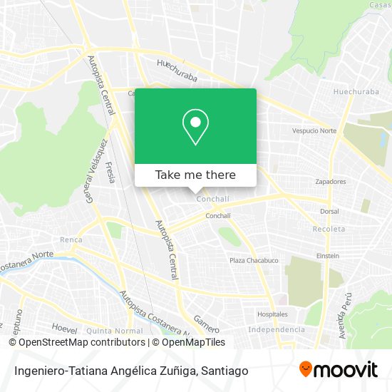 Ingeniero-Tatiana Angélica Zuñiga map