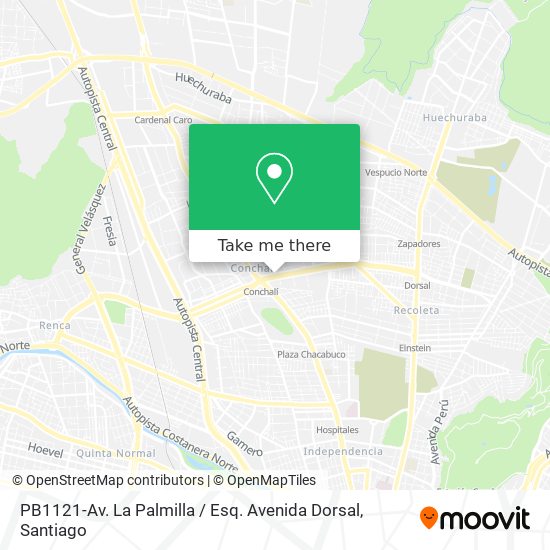 PB1121-Av. La Palmilla / Esq. Avenida Dorsal map