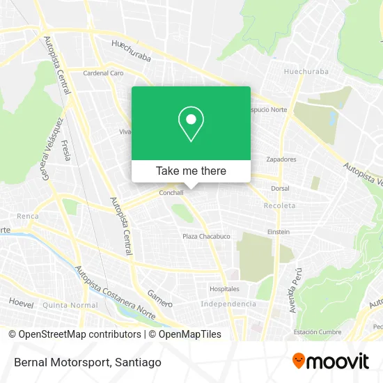 Bernal Motorsport map