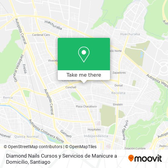Diamond Nails Cursos y Servicios de Manicure a Domicilio map