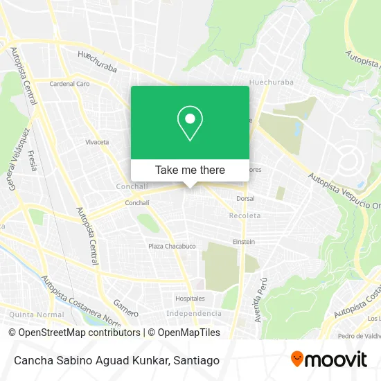 Cancha Sabino Aguad Kunkar map