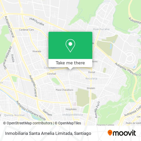 Inmobiliaria Santa Amelia Limitada map