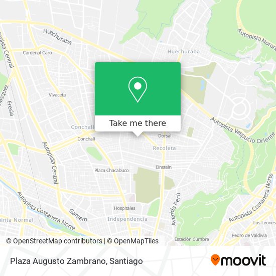 Mapa de Plaza Augusto Zambrano