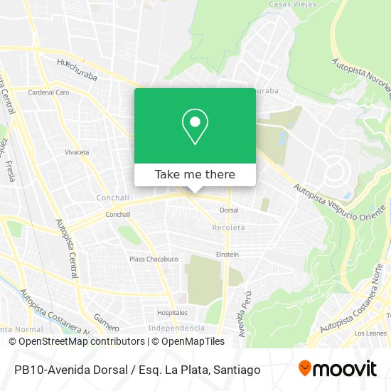 PB10-Avenida Dorsal / Esq. La Plata map
