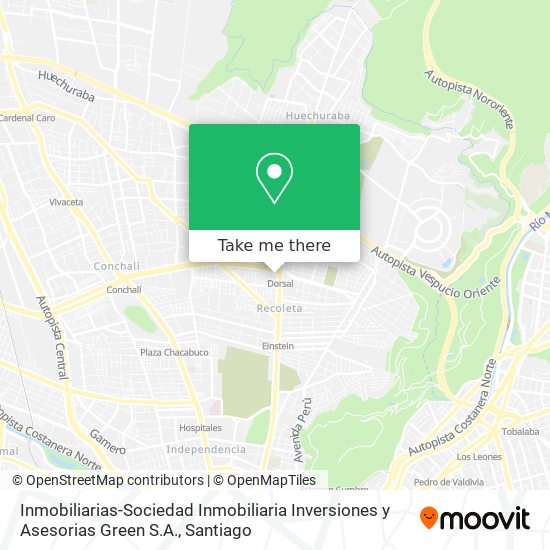 Inmobiliarias-Sociedad Inmobiliaria Inversiones y Asesorias Green S.A. map