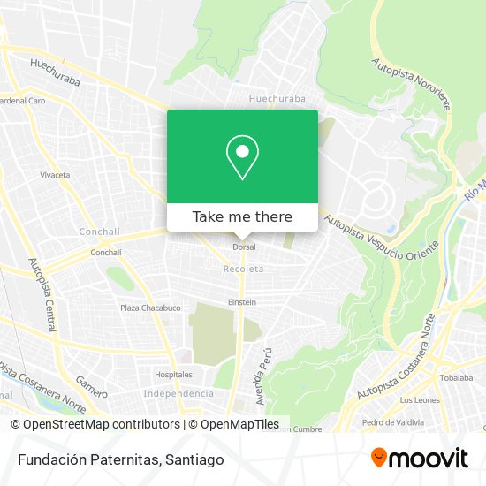 Fundación Paternitas map