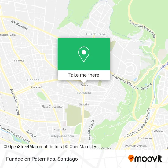 Fundación Paternitas map