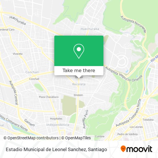 Estadio Municipal de Leonel Sanchez map