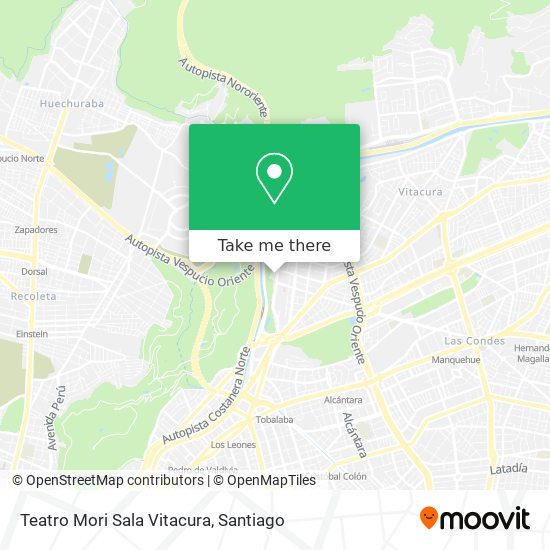 Teatro Mori Sala Vitacura map