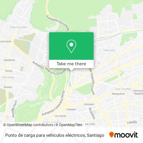 Mapa de Punto de carga para vehículos eléctricos