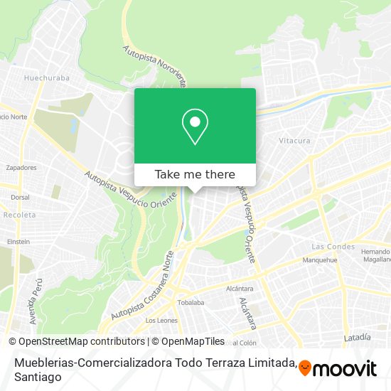 Mapa de Mueblerias-Comercializadora Todo Terraza Limitada
