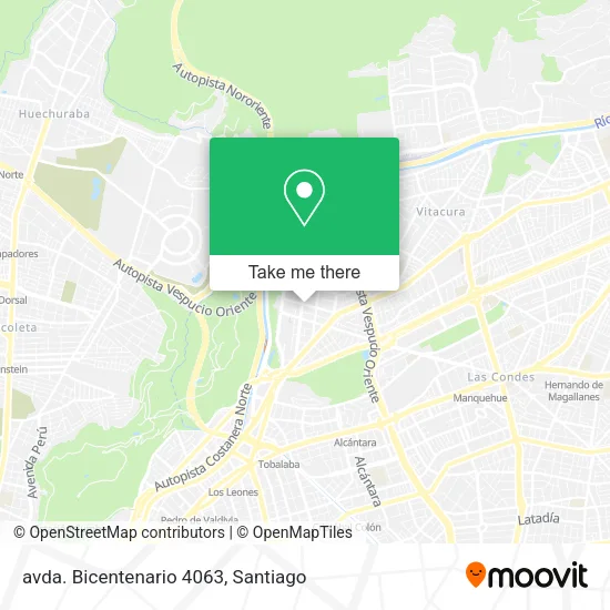 avda. Bicentenario 4063 map