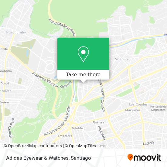 Adidas Eyewear & Watches map