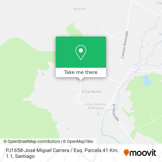 PJ1658-José Miguel Carrera / Esq. Parcela 41 Km. 1.1 map