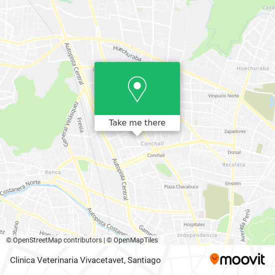 Clinica Veterinaria Vivacetavet map