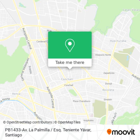 PB1433-Av. La Palmilla / Esq. Teniente Yávar map