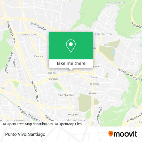 Punto Vivo map