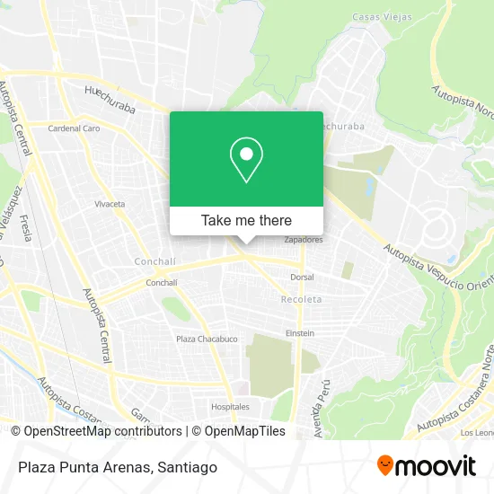 Mapa de Plaza Punta Arenas
