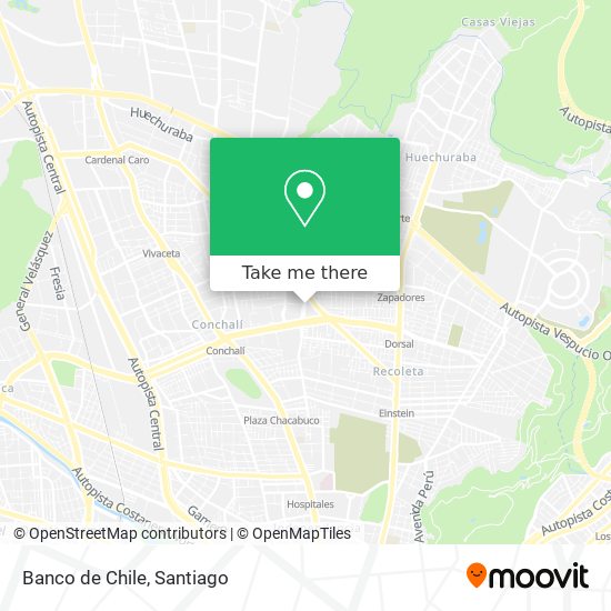 Banco de Chile map