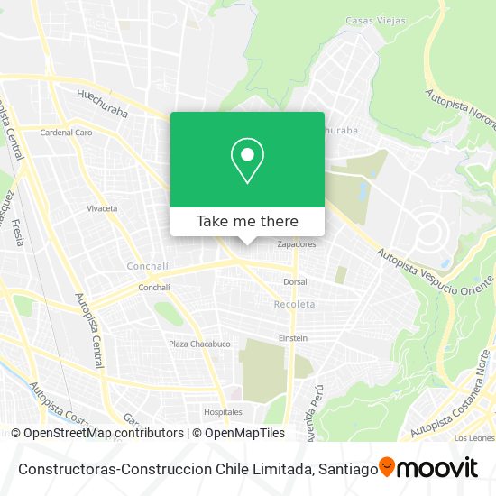 Constructoras-Construccion Chile Limitada map
