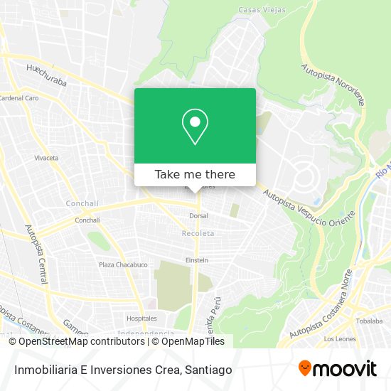 Inmobiliaria E Inversiones Crea map