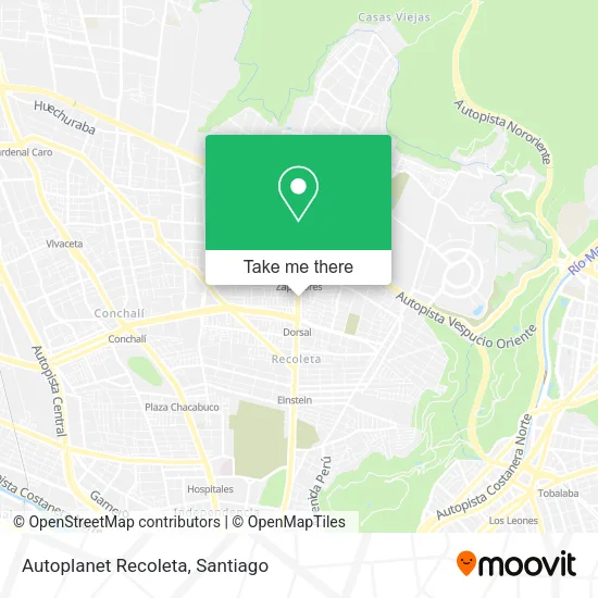 Autoplanet Recoleta map