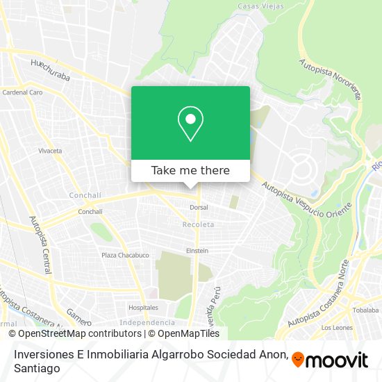 Inversiones E Inmobiliaria Algarrobo Sociedad Anon map