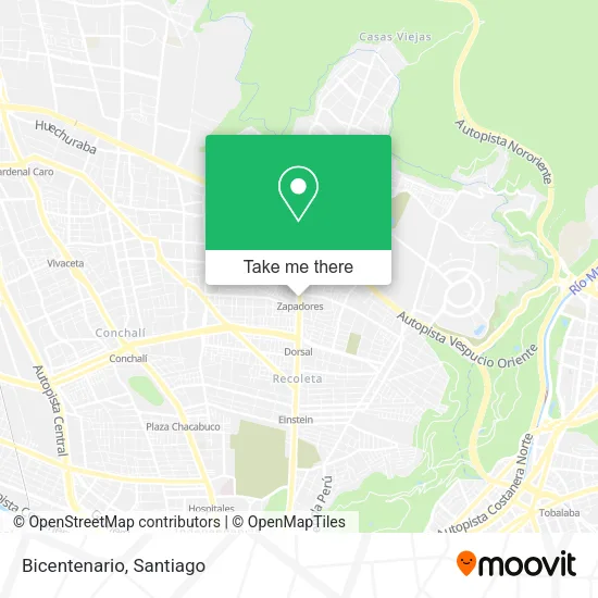 Bicentenario map