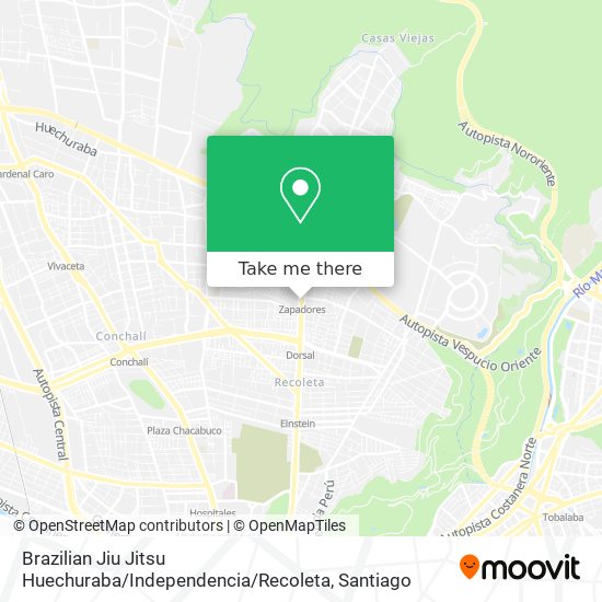 Brazilian Jiu Jitsu Huechuraba / Independencia / Recoleta map