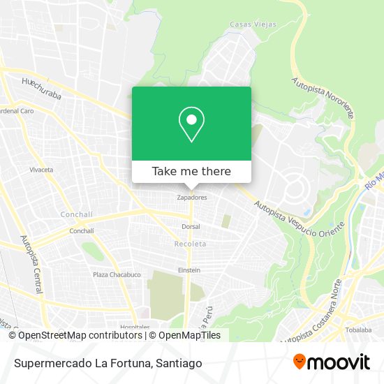 Mapa de Supermercado La Fortuna