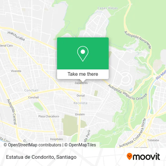 Estatua de Condorito map