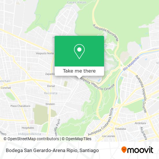 Bodega San Gerardo-Arena Ripio map