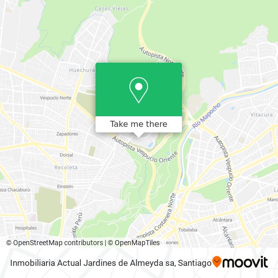 Mapa de Inmobiliaria Actual Jardines de Almeyda sa