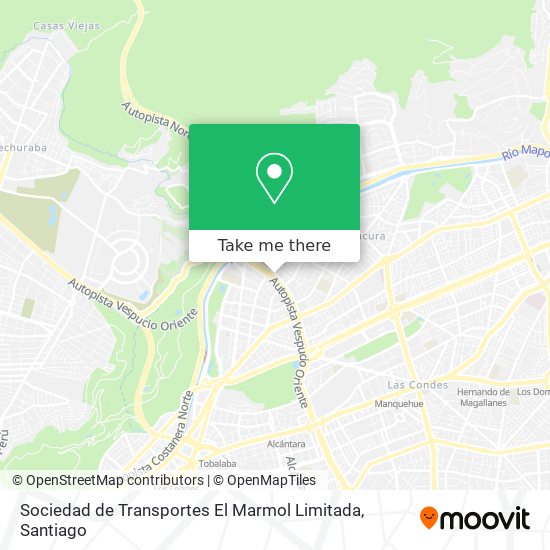 Sociedad de Transportes El Marmol Limitada map