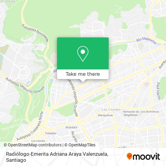 Radiólogo-Emerita Adriana Araya Valenzuela map