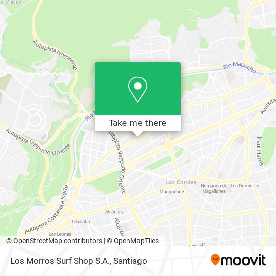 Mapa de Los Morros Surf Shop S.A.