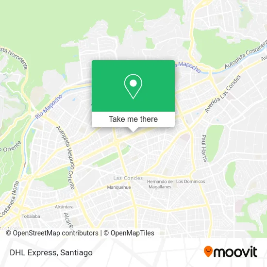 DHL Express map