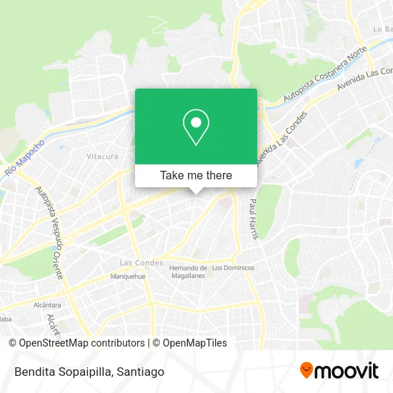 Bendita Sopaipilla map