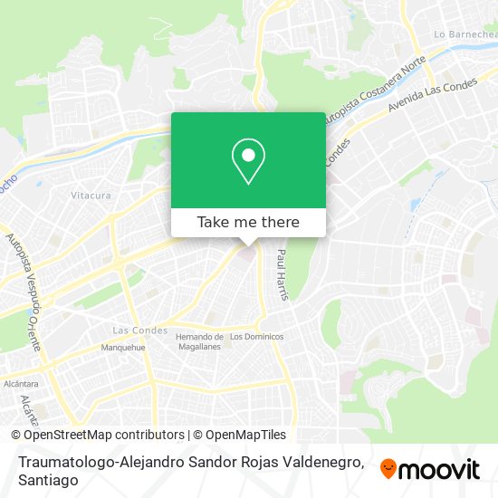Traumatologo-Alejandro Sandor Rojas Valdenegro map